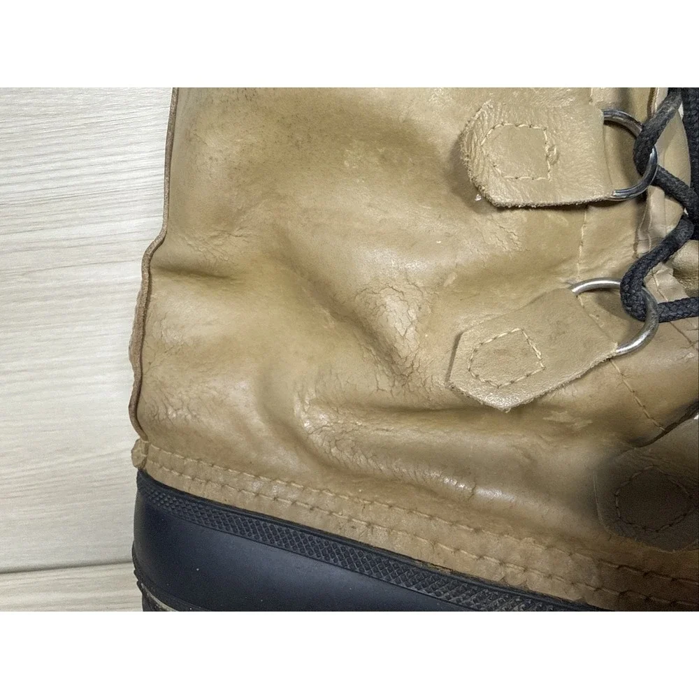 KAMIK CANADA Winter Snow Boots STEEL SHANK Men's‎ Sz.11 Wool Liner Lace-Up